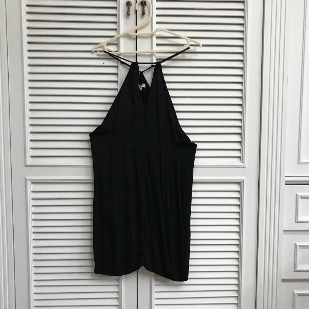 New! Urban Outfitters Black Halter Dress